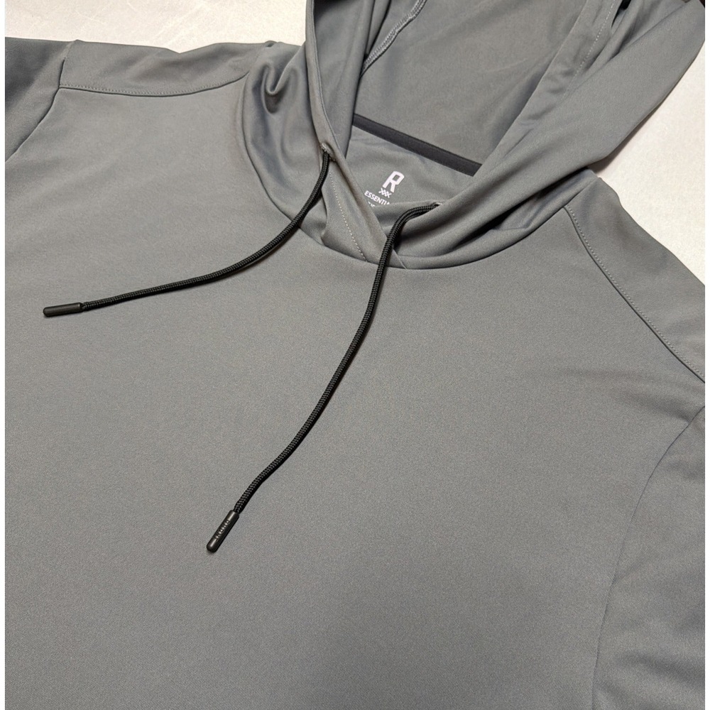 Rhone Essentials Hoodie Mens Large Iron Gate Gray Moisture Wicking Medium Weight